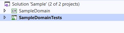 Sample of unit test project structure